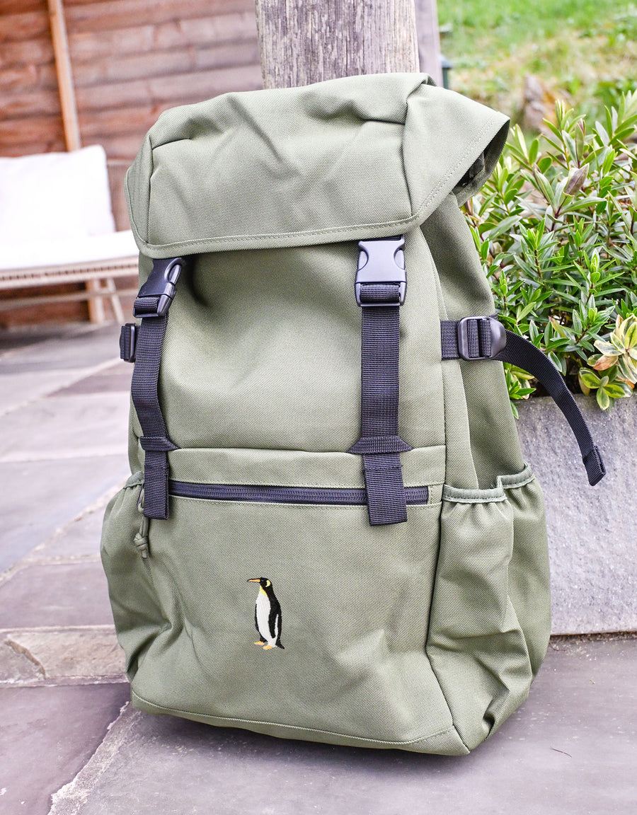 Penguin Embroidered Recycled Rucksack