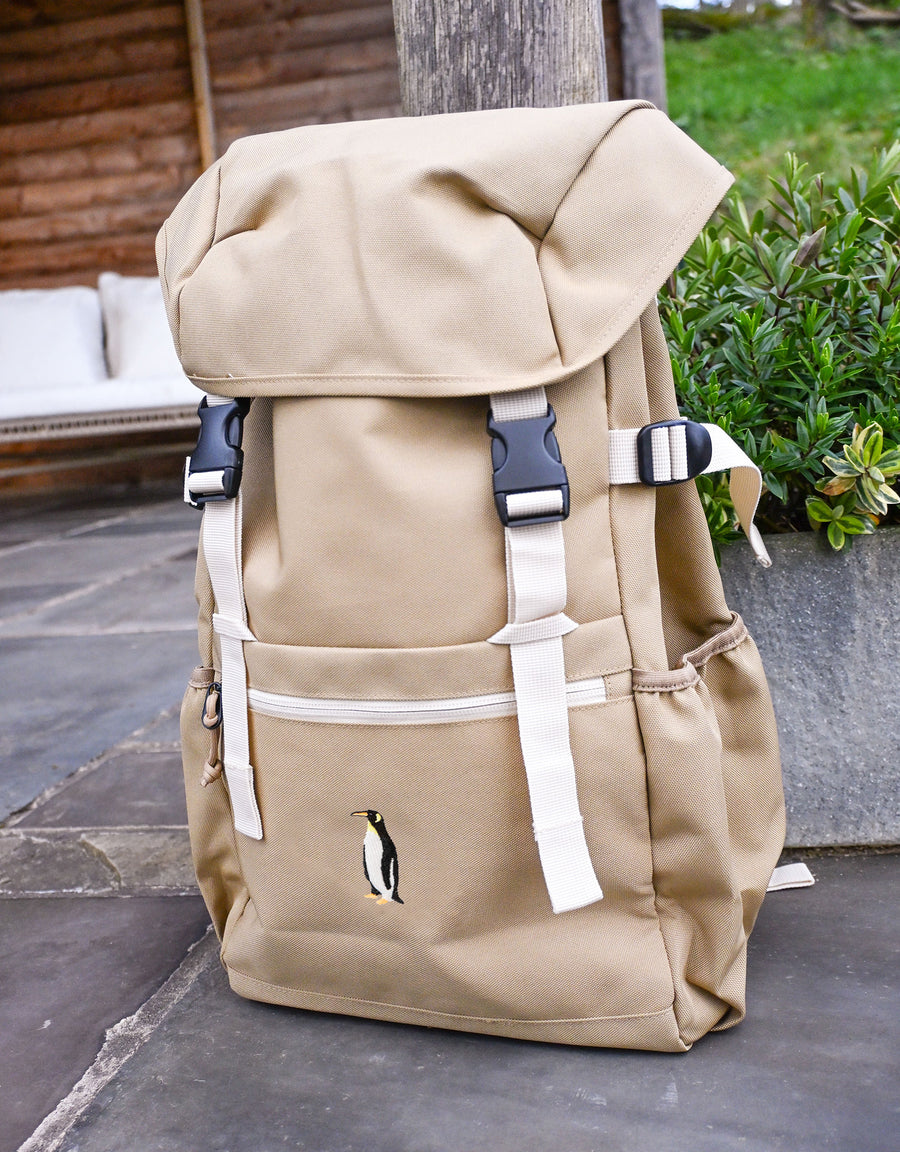 Penguin Embroidered Recycled Rucksack