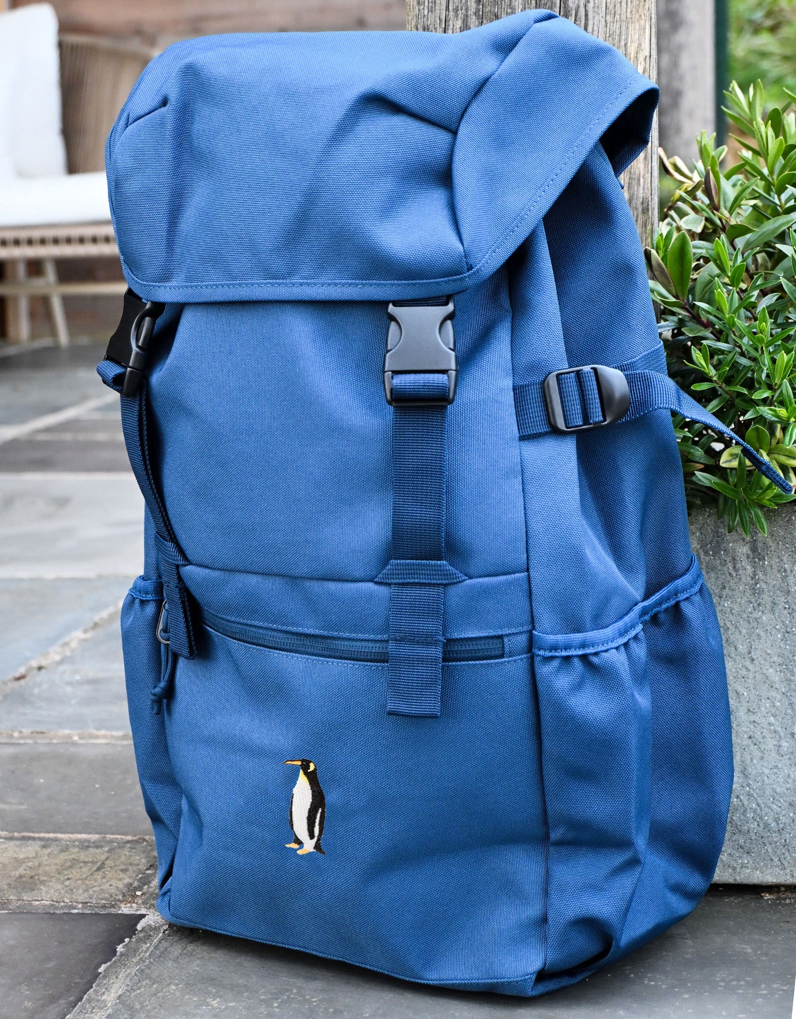 Penguin Embroidered Recycled Rucksack