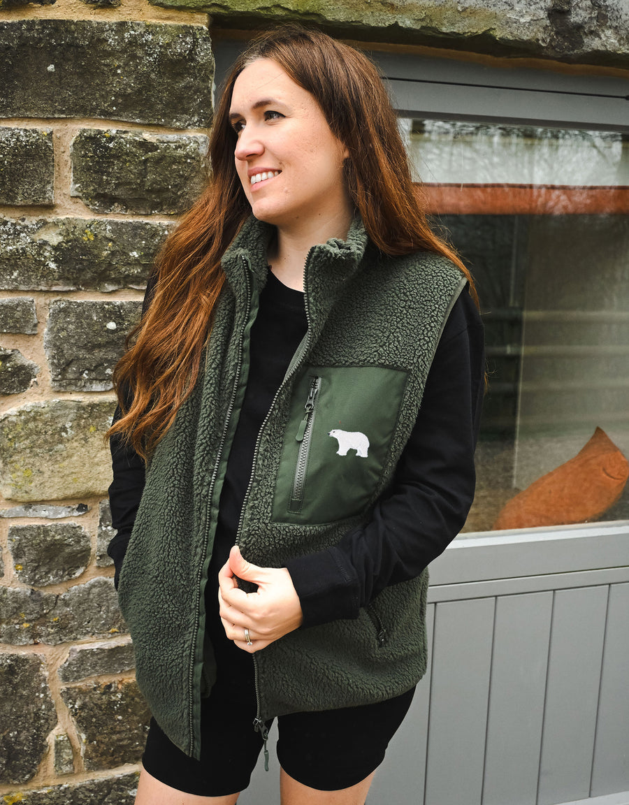 Polar Bear Recycled Polyester Fleece Gilet