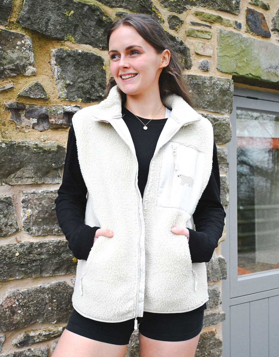 Polar Bear Recycled Polyester Fleece Gilet