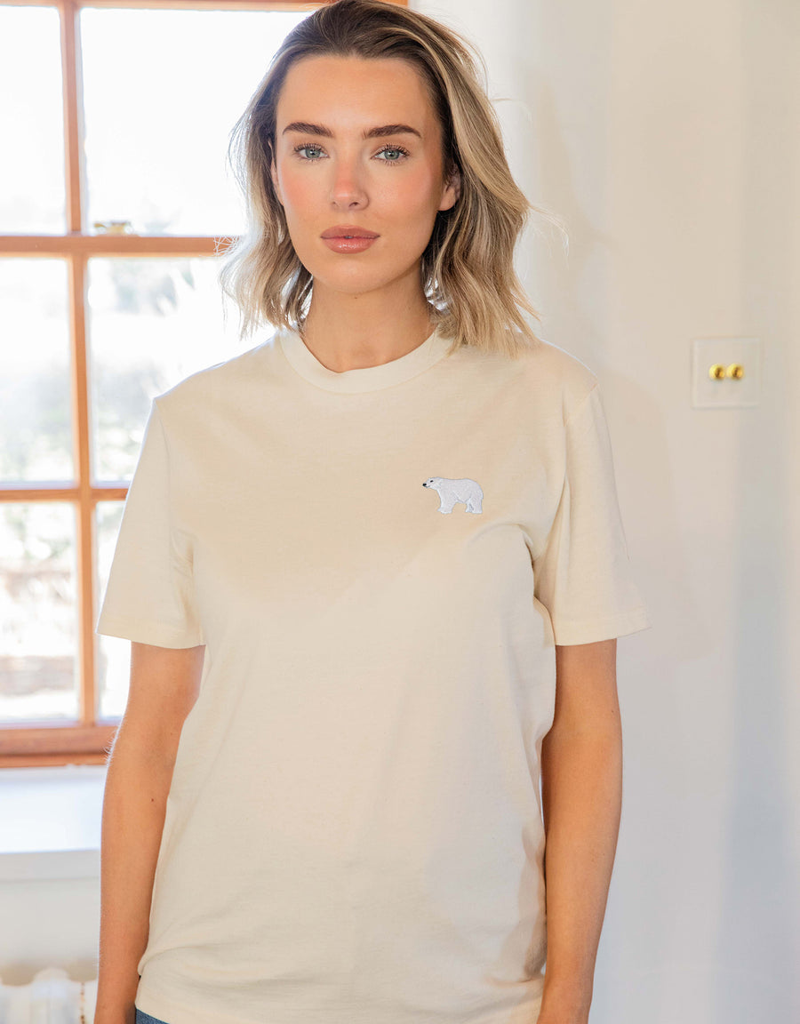 Polar Bear Embroidered Unisex T-Shirt