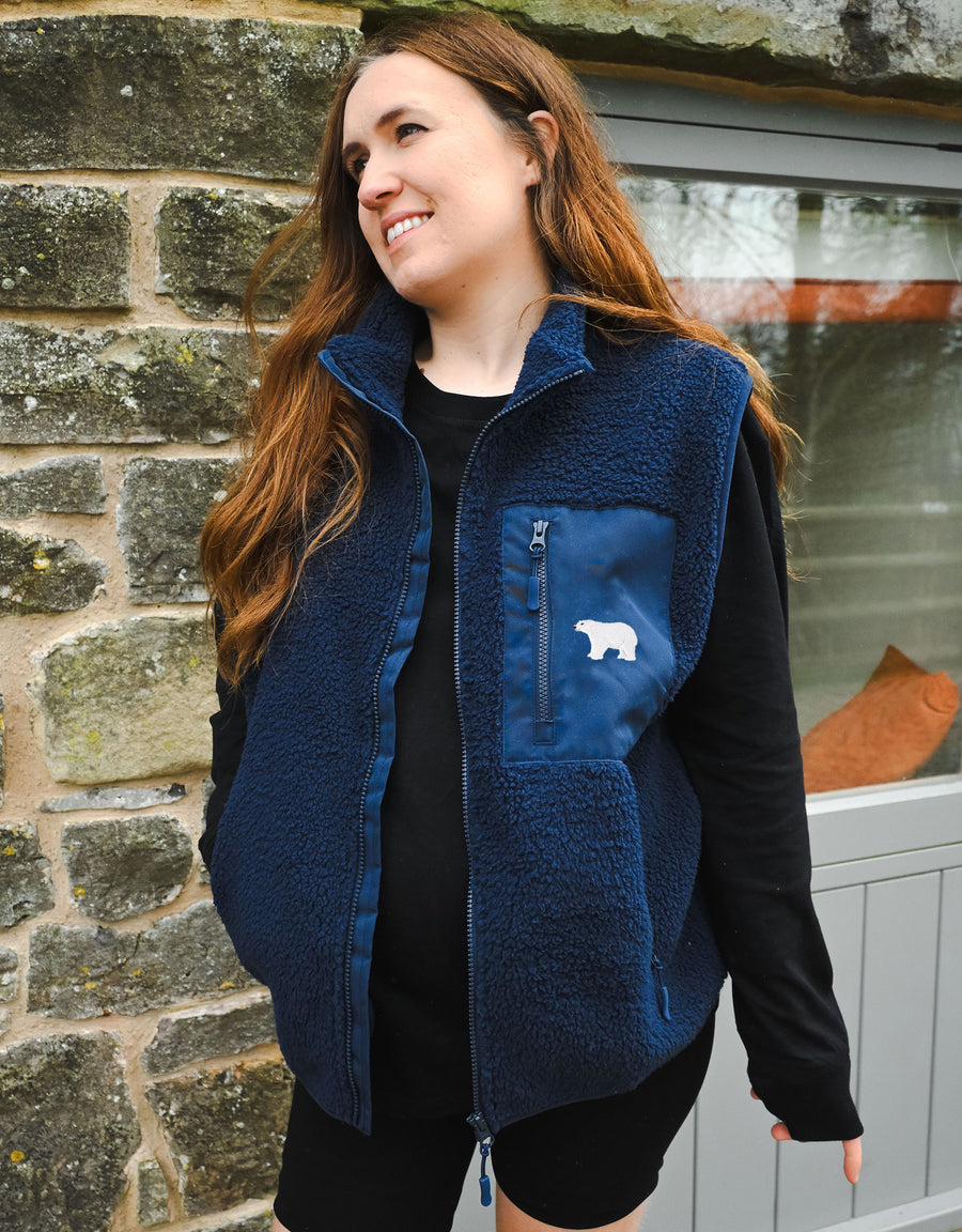 Polar Bear Recycled Polyester Fleece Gilet