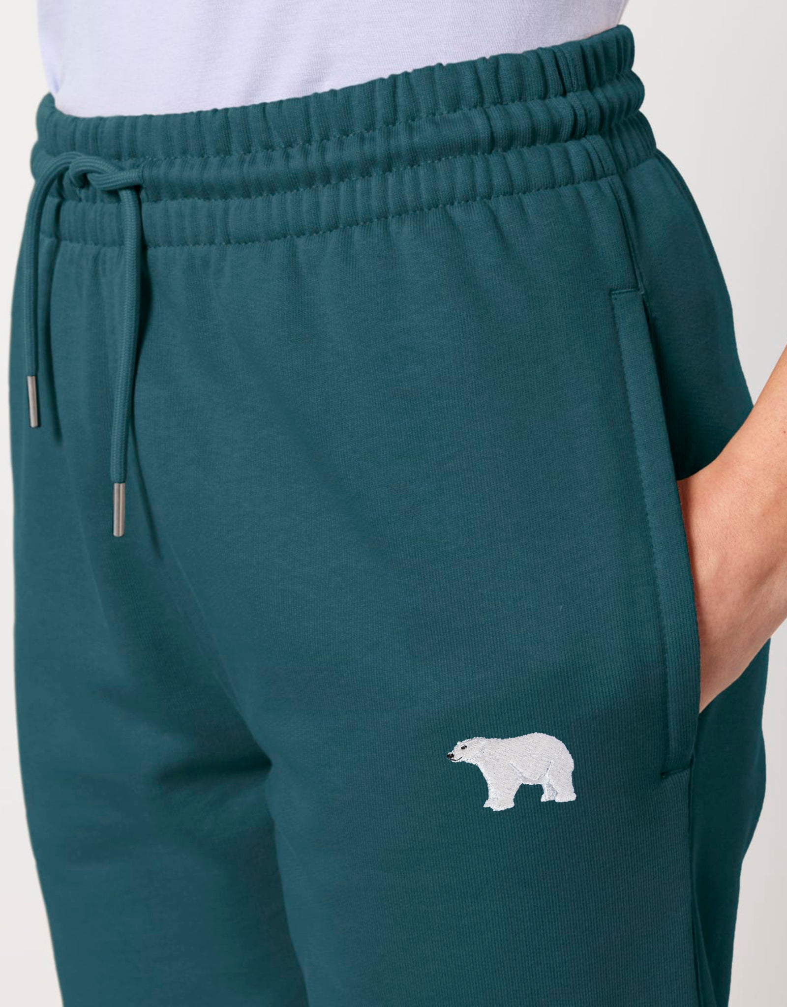 Polar Bear Embroidered Unisex Sweatpants