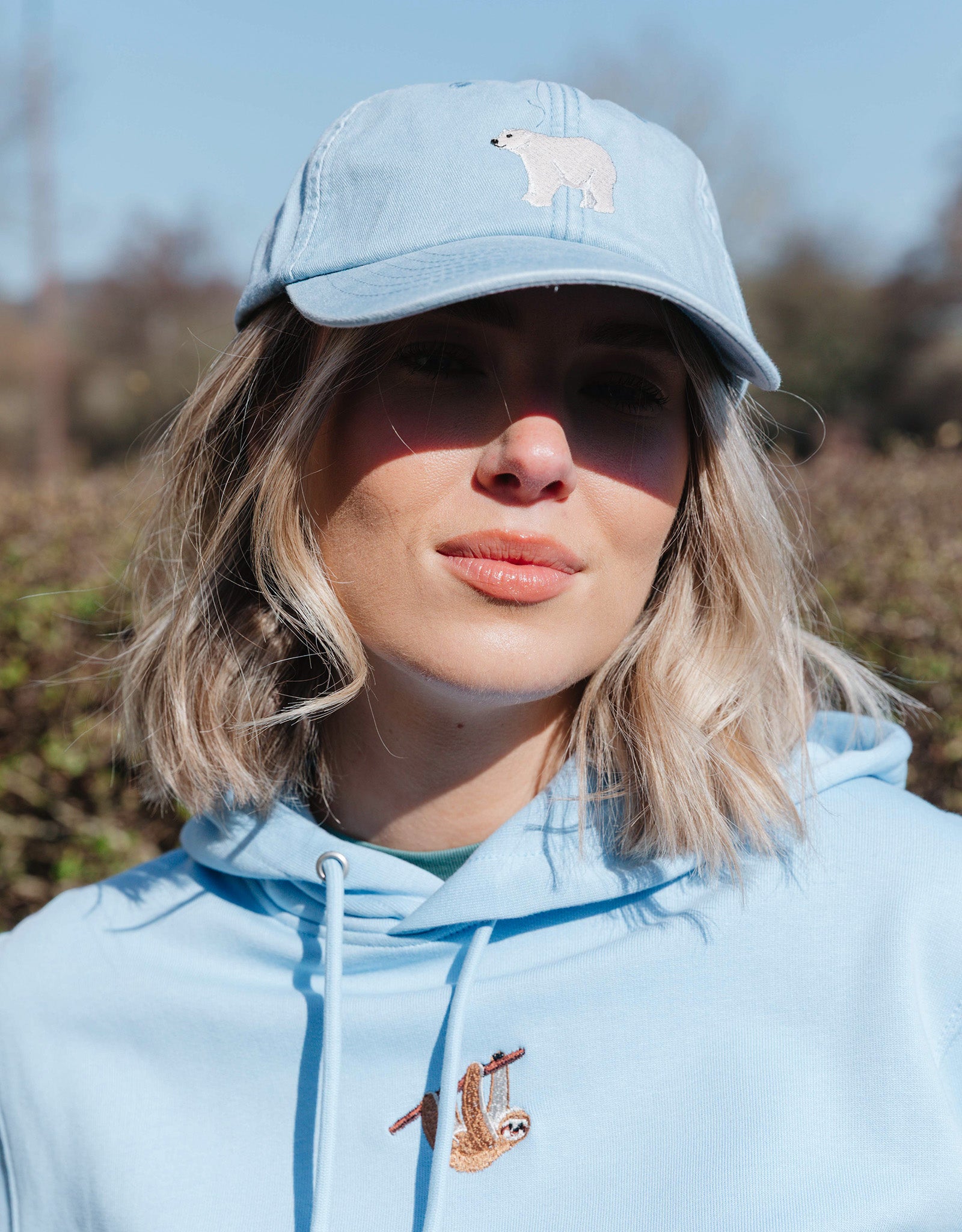 Polar Bear Embroidered Vintage Cap