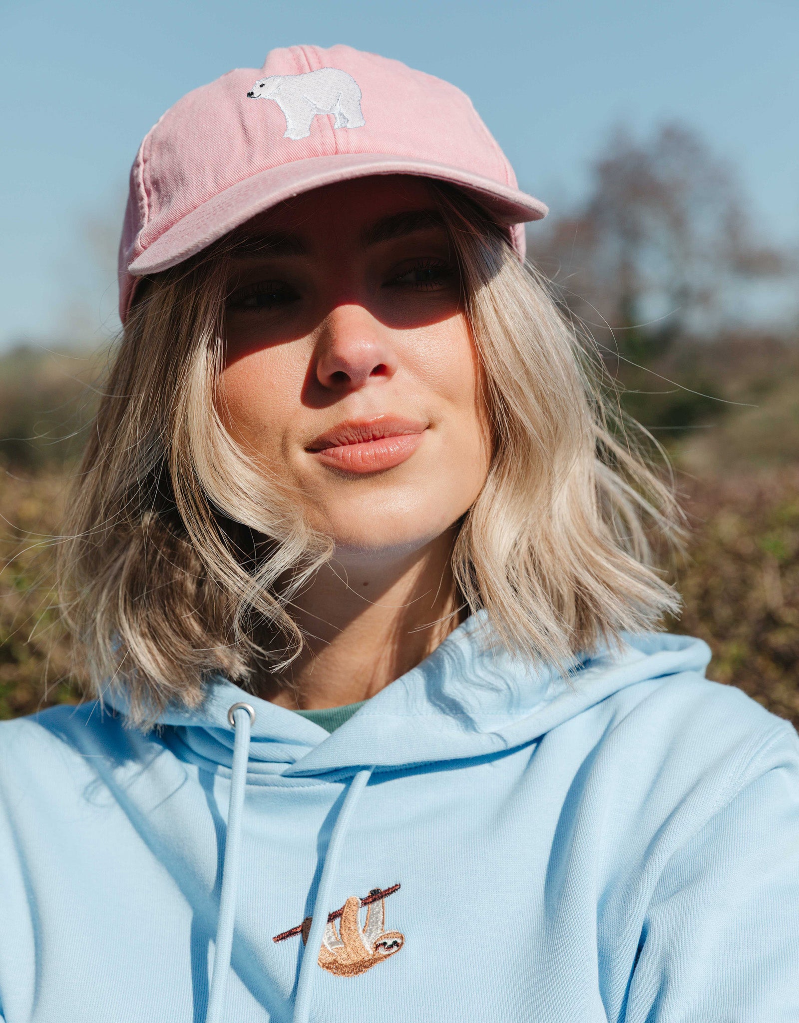 Polar Bear Embroidered Vintage Cap