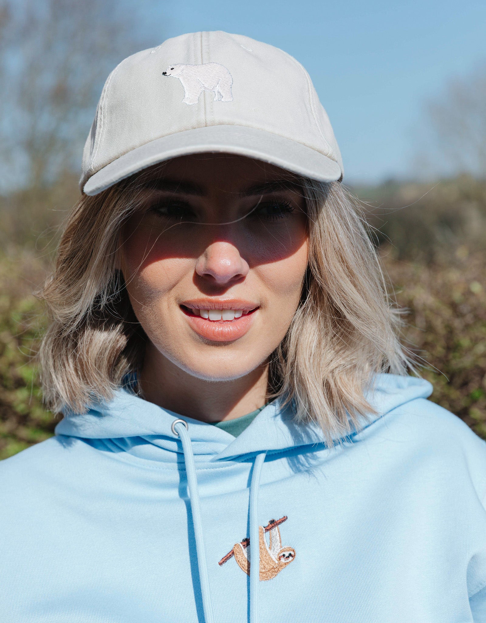 Polar Bear Embroidered Vintage Cap