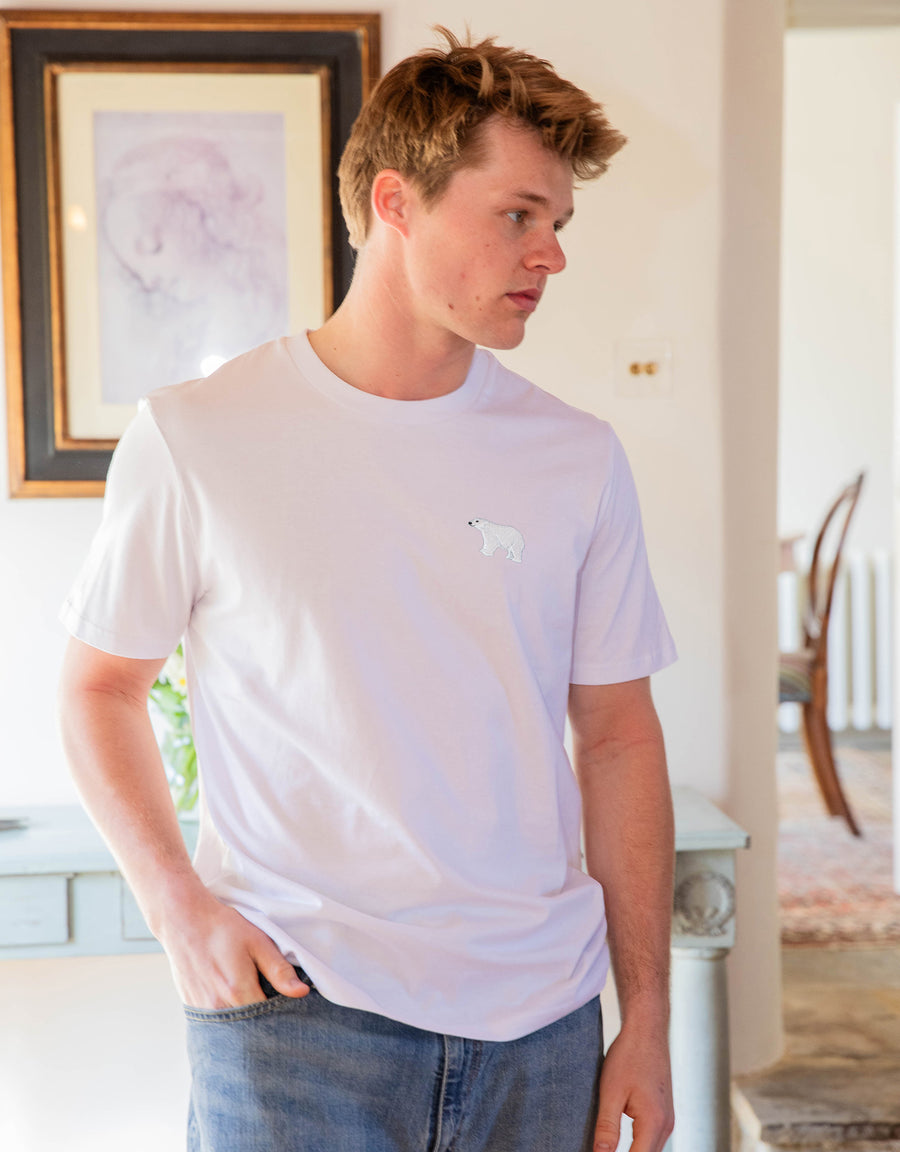Polar Bear Embroidered Unisex T-Shirt
