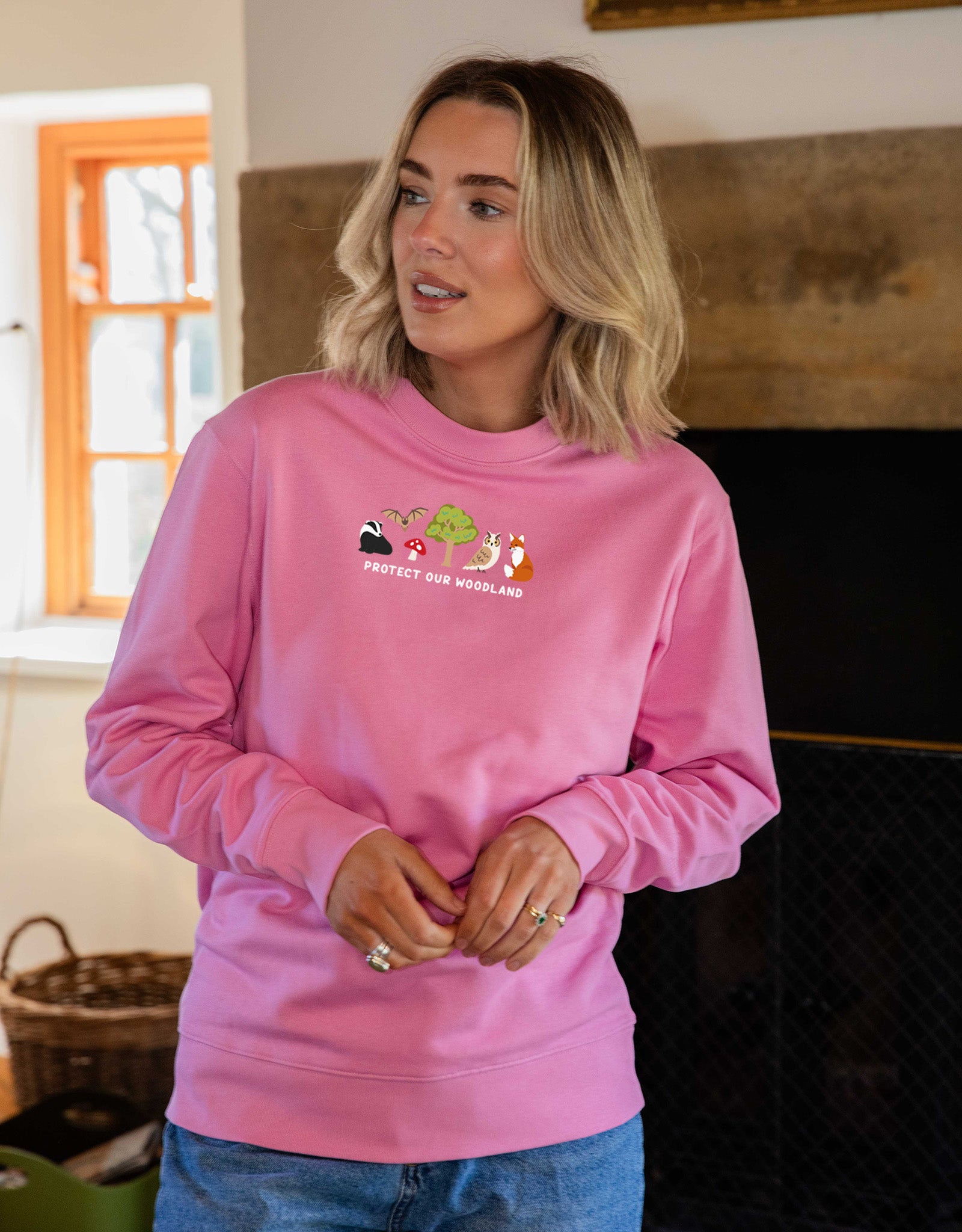 Protect Our Woodland Embroidered Unisex Sweatshirt