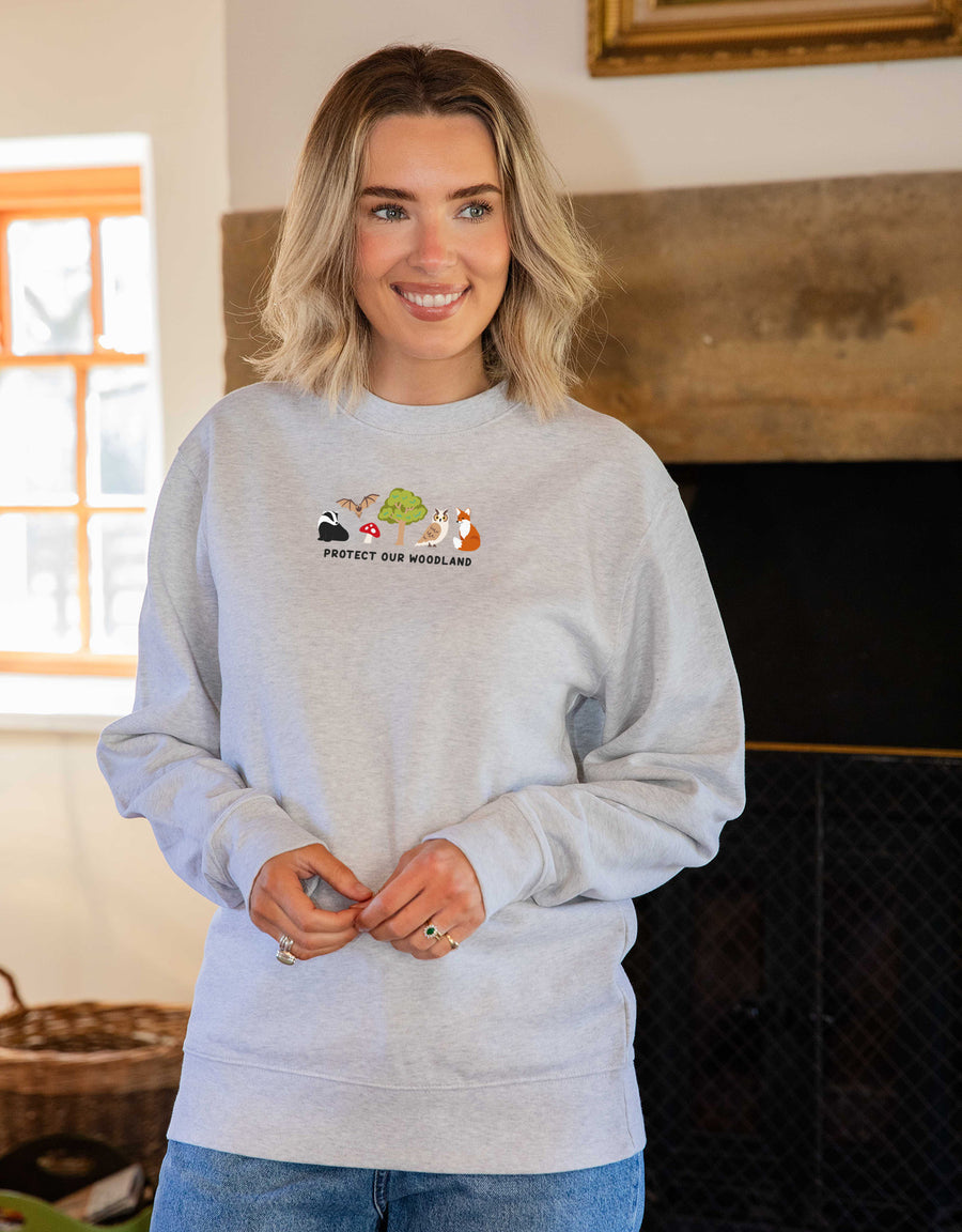 Protect Our Woodland Embroidered Unisex Sweatshirt