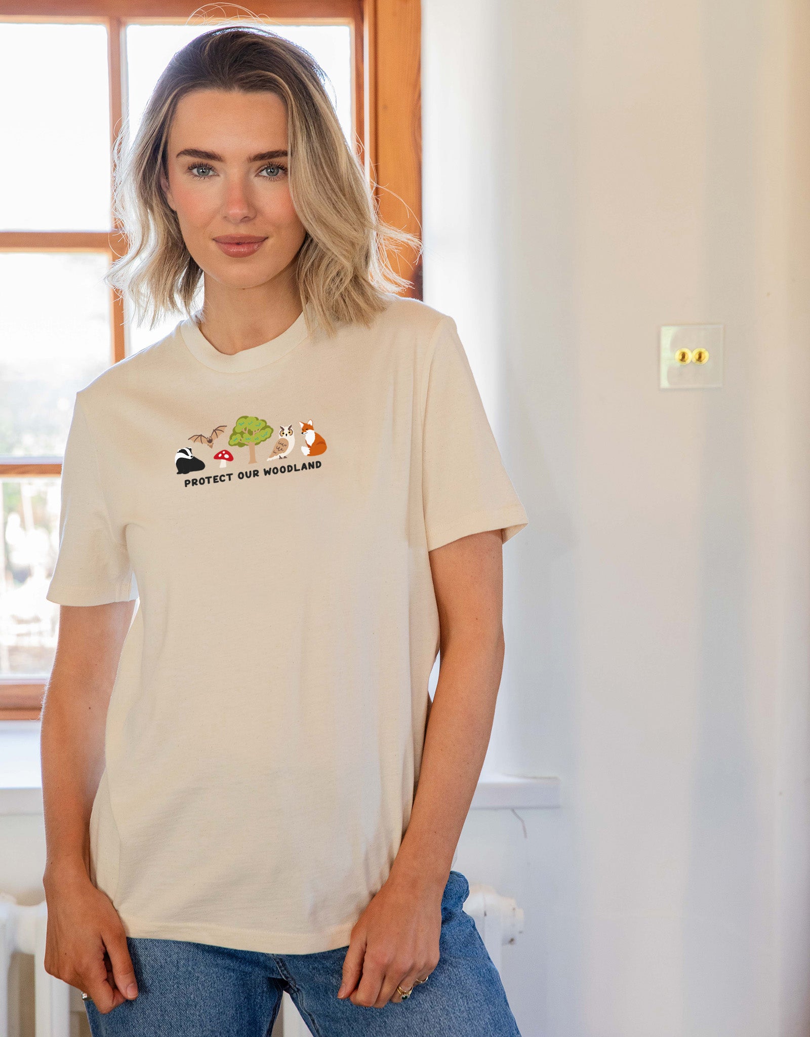 Protect Our Woodland Embroidered Unisex T-Shirt