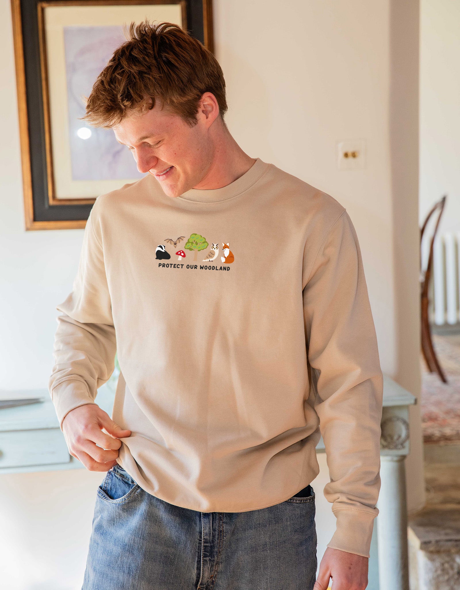 Protect Our Woodland Embroidered Unisex Sweatshirt