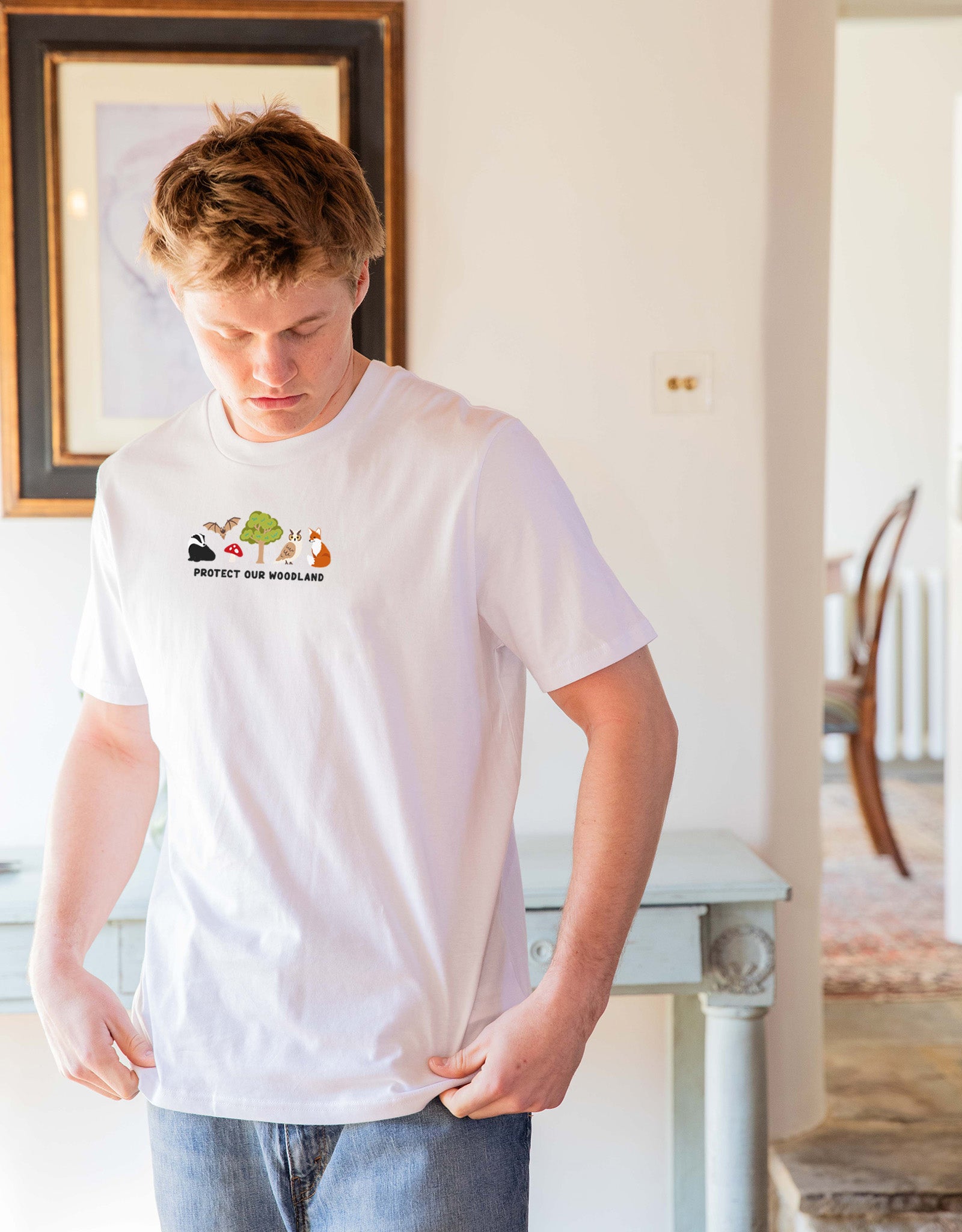 Protect Our Woodland Embroidered Unisex T-Shirt