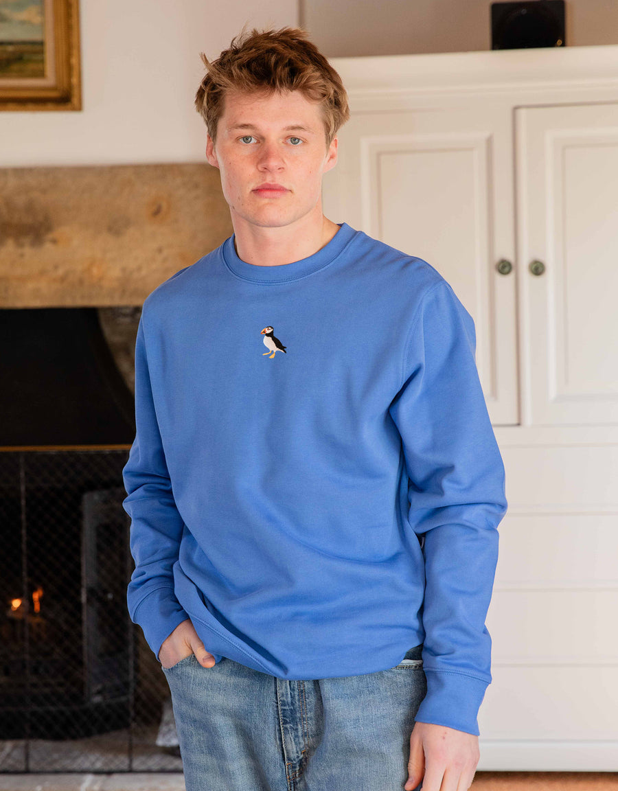 Puffin Embroidered Unisex Sweatshirt