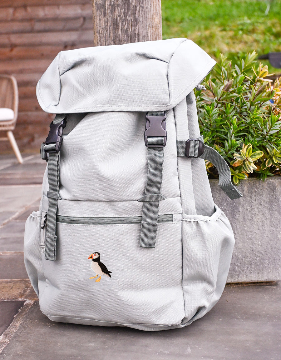 Puffin Embroidered Recycled Rucksack