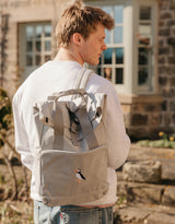 Puffin Embroidered Fold-Top Backpack
