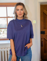 Puffin Embroidered Unisex Oversized Tee