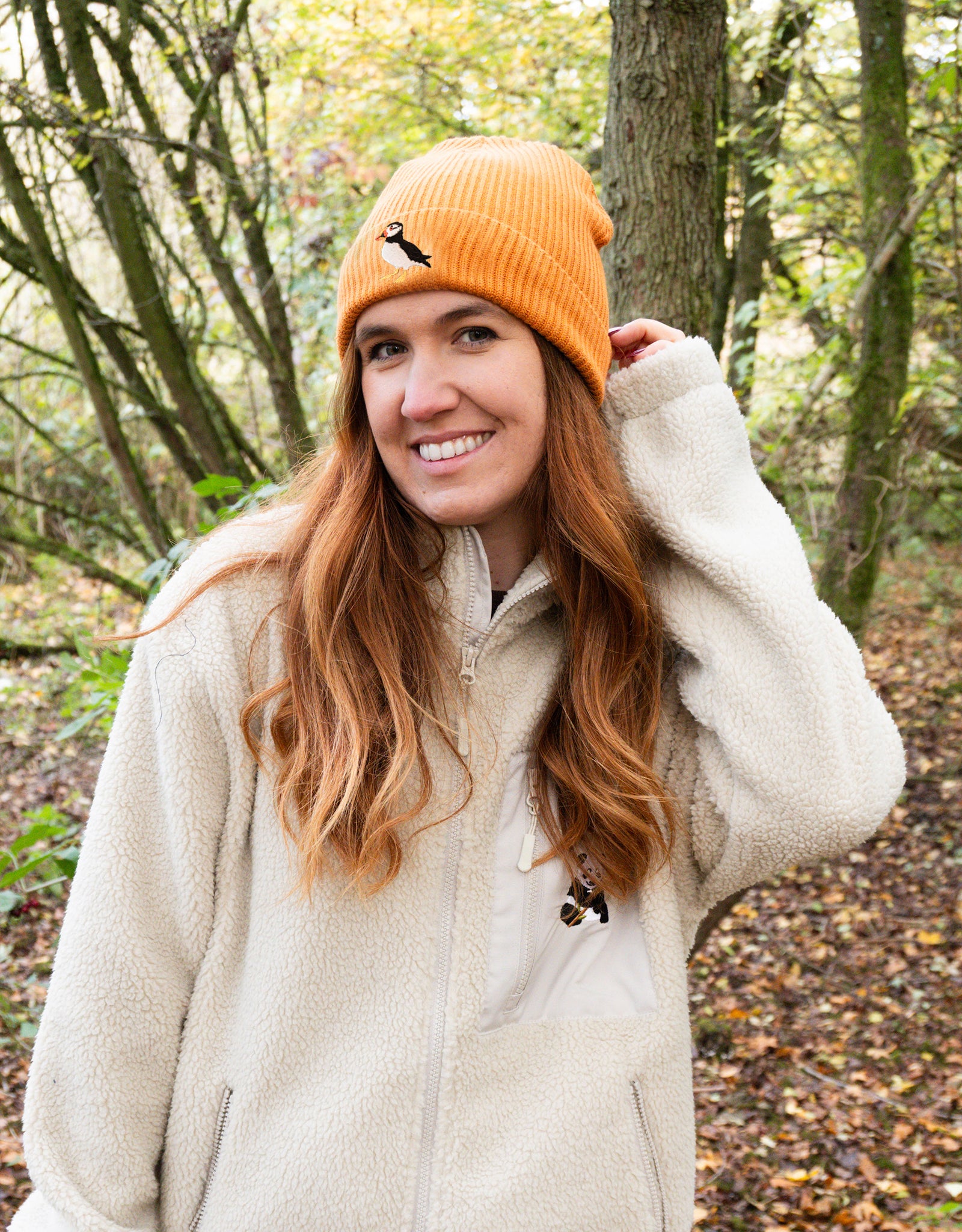 Puffin Embroidered Beanie