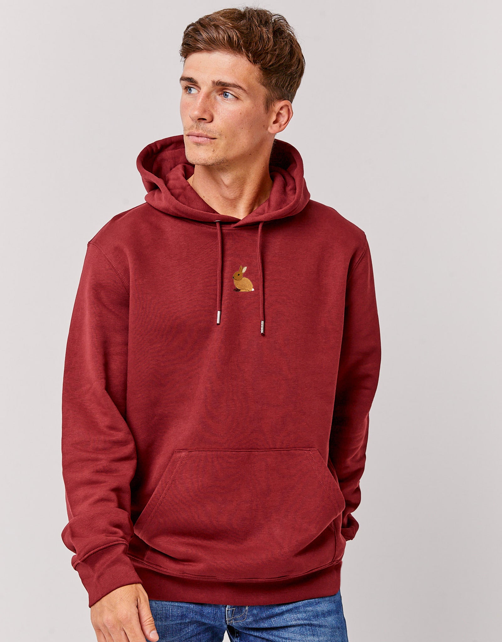 Rabbit Embroidered Unisex Hoodie