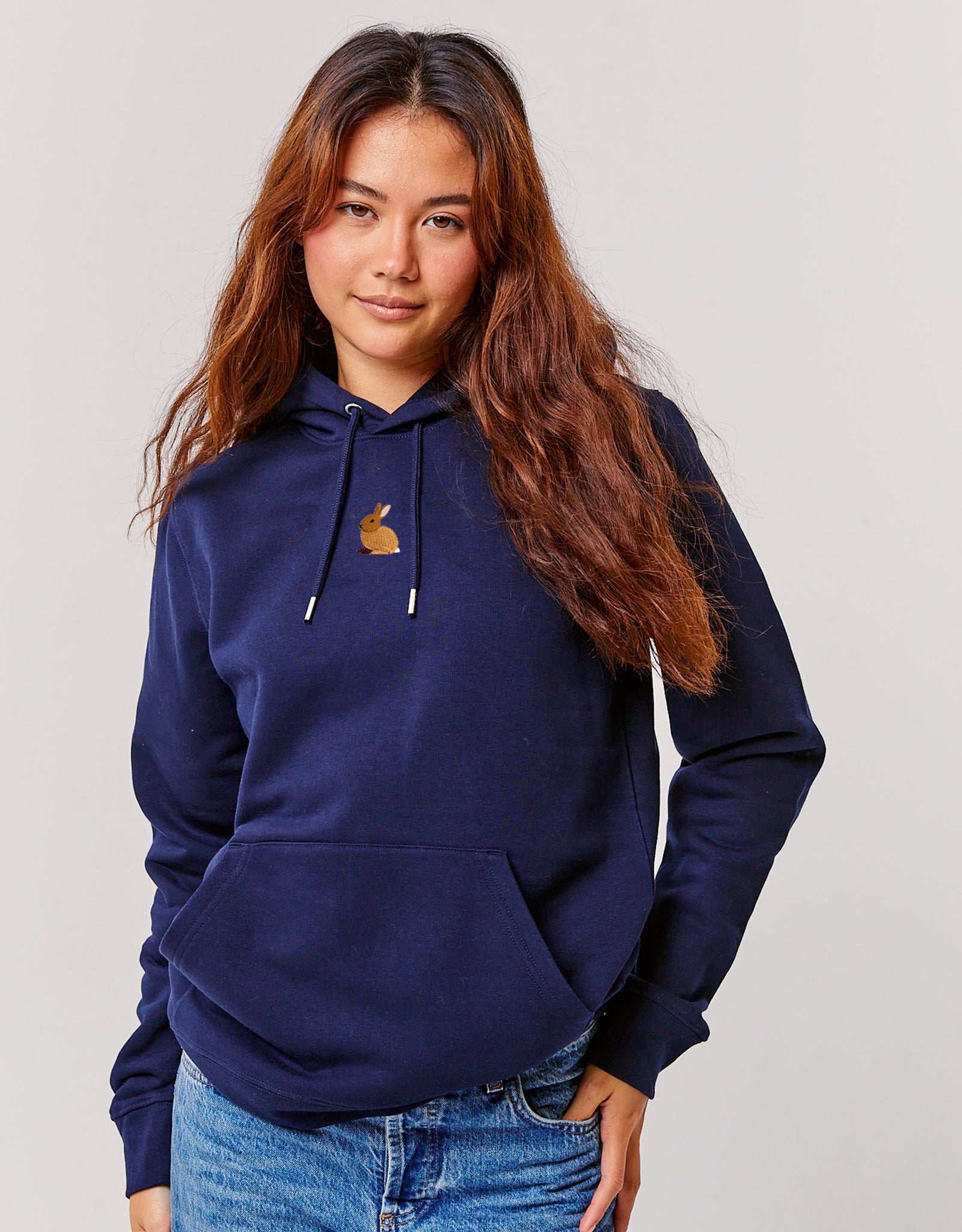 Rabbit Embroidered Unisex Hoodie
