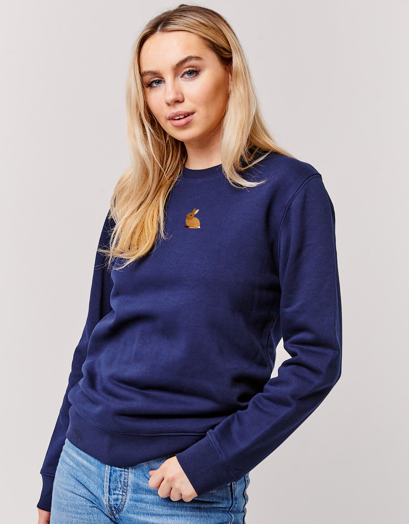 Rabbit Embroidered Unisex Sweatshirt