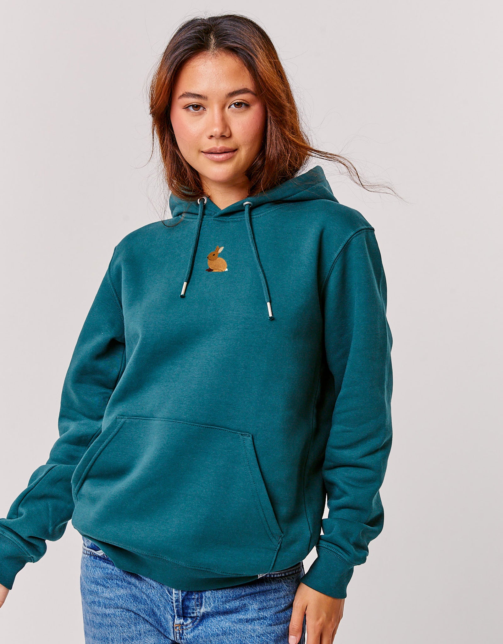 Rabbit Embroidered Unisex Hoodie