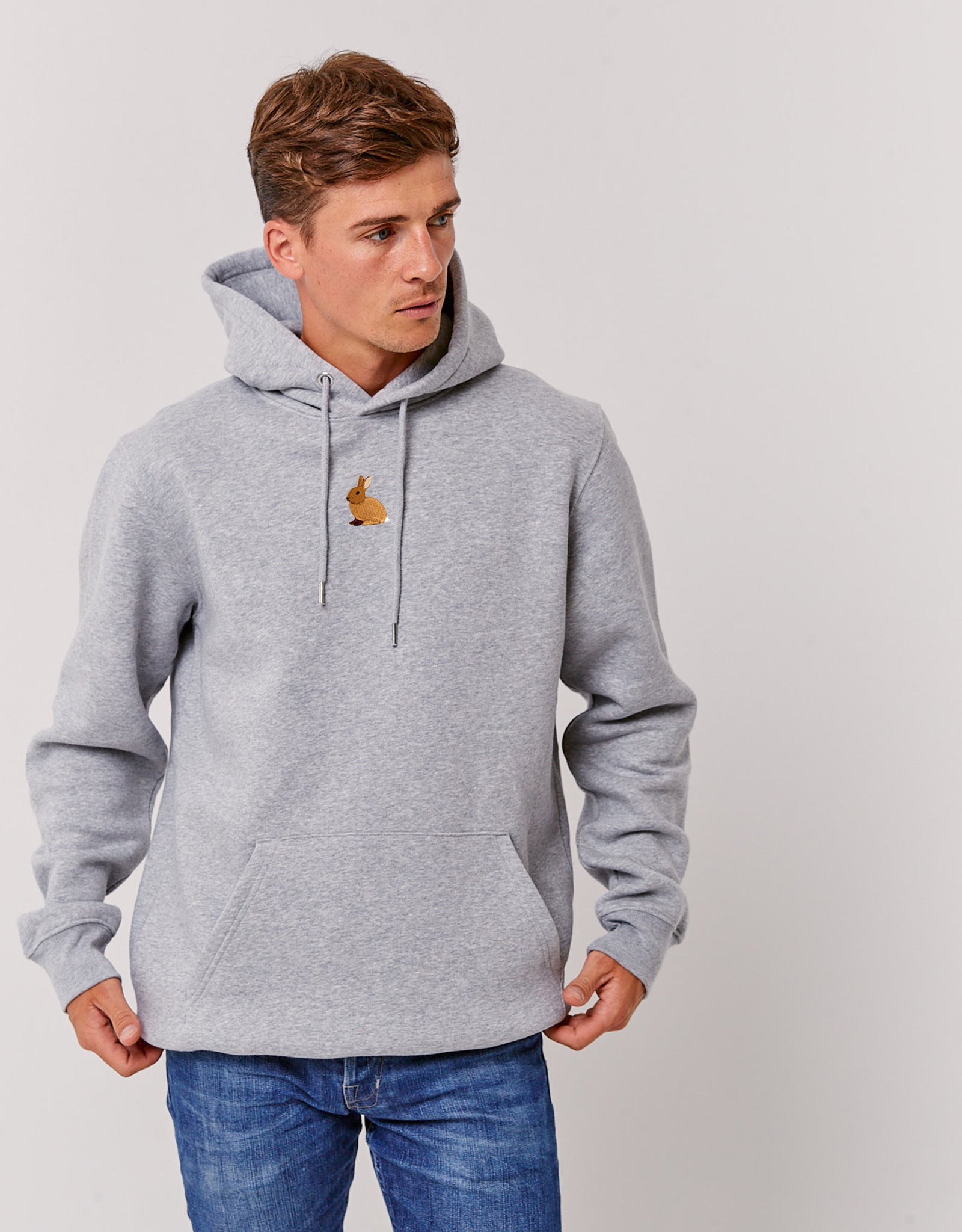 Rabbit Embroidered Unisex Hoodie