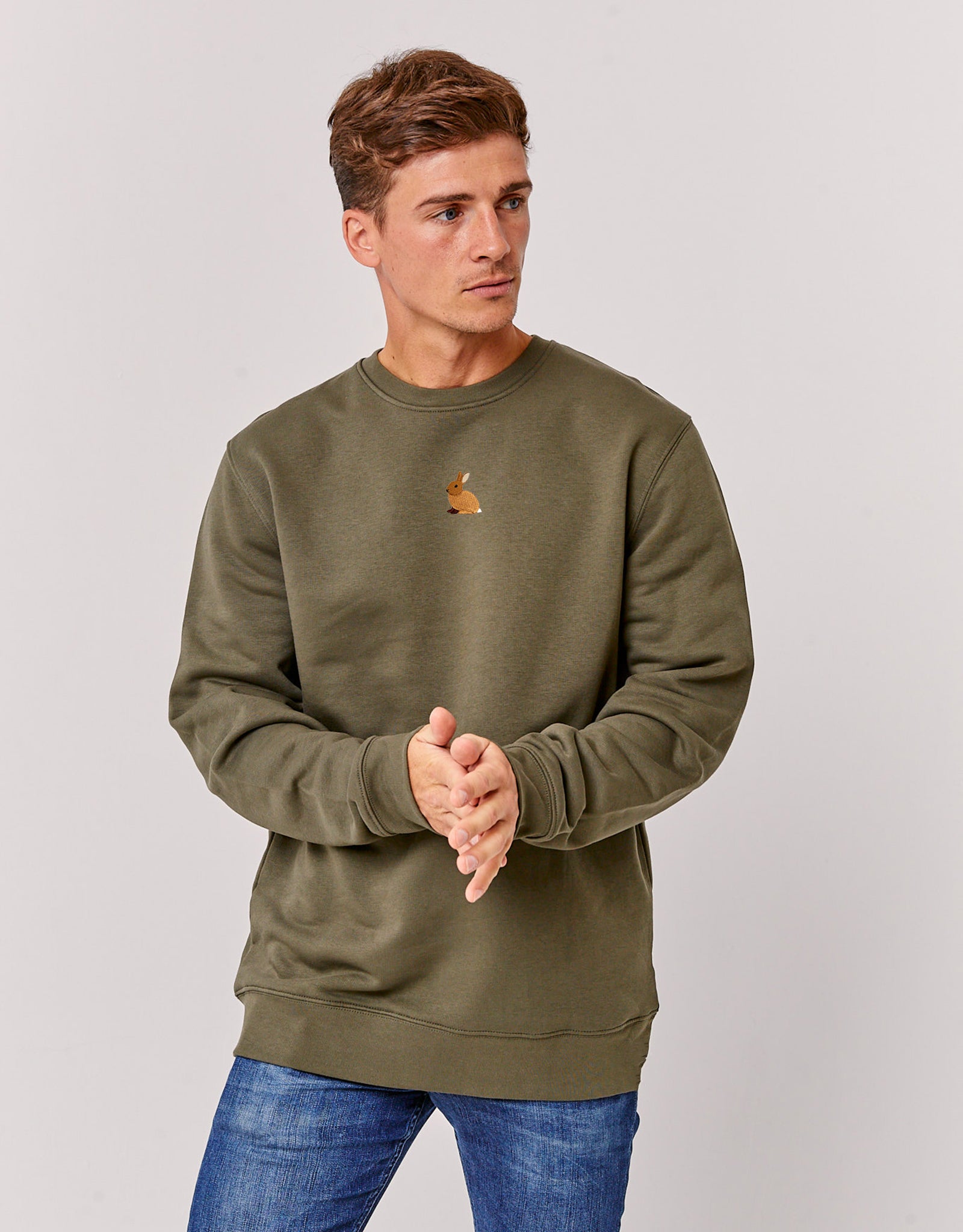 Rabbit Embroidered Unisex Sweatshirt