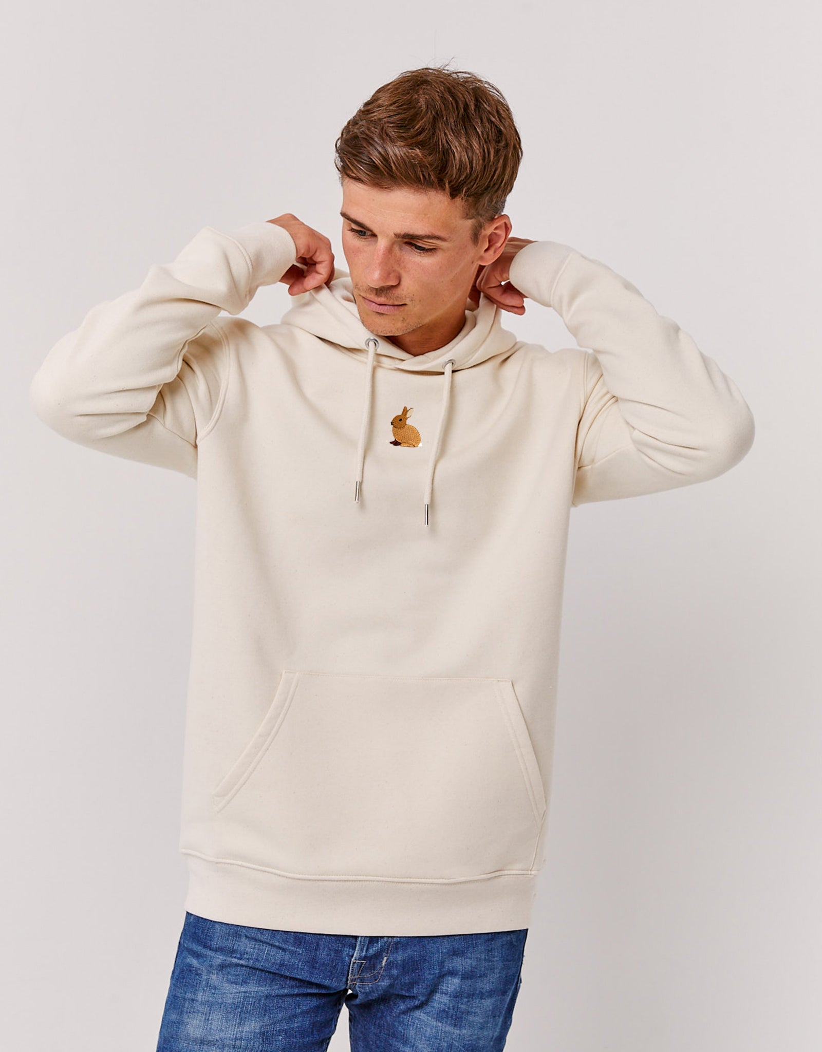 Rabbit Embroidered Unisex Hoodie