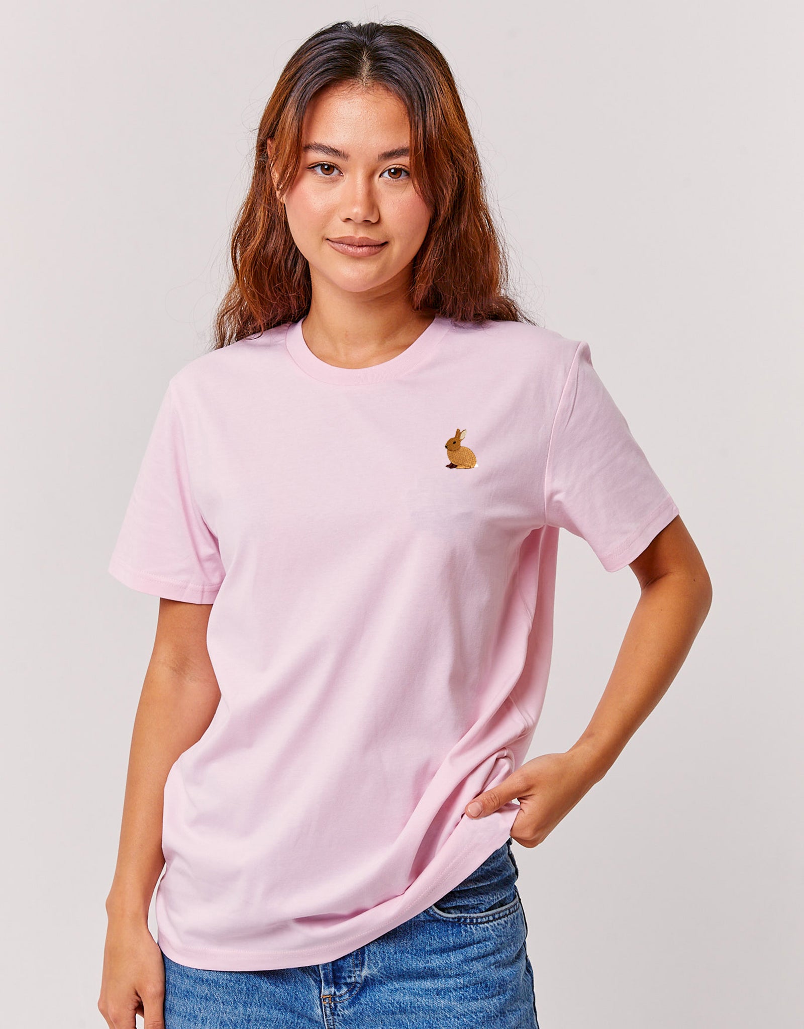 Rabbit Embroidered Unisex T-Shirt