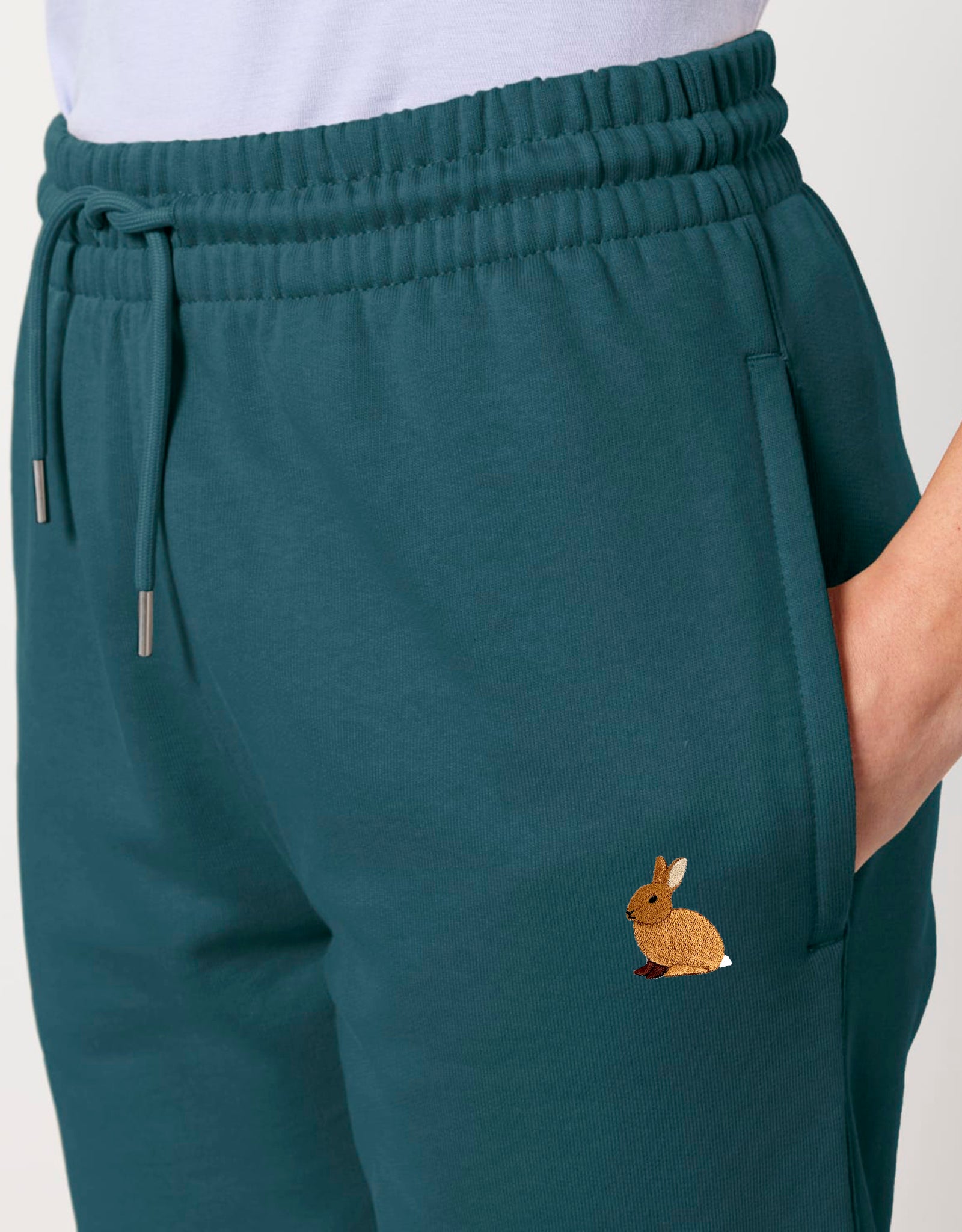 Rabbit Embroidered Unisex Sweatpants