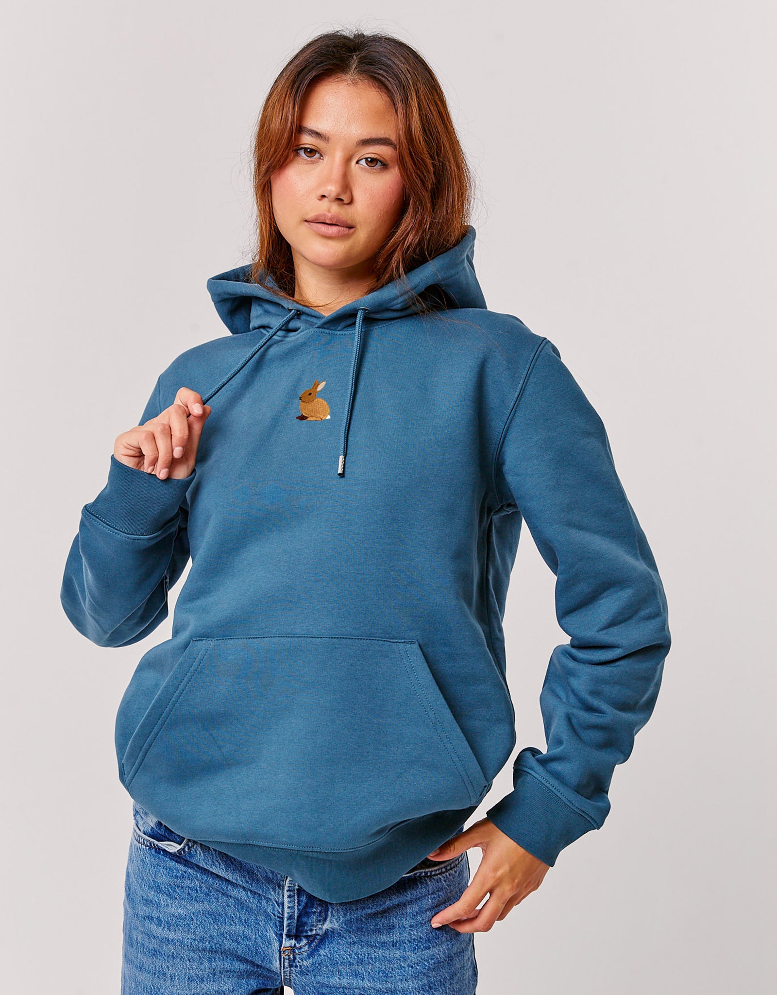 Rabbit Embroidered Unisex Hoodie