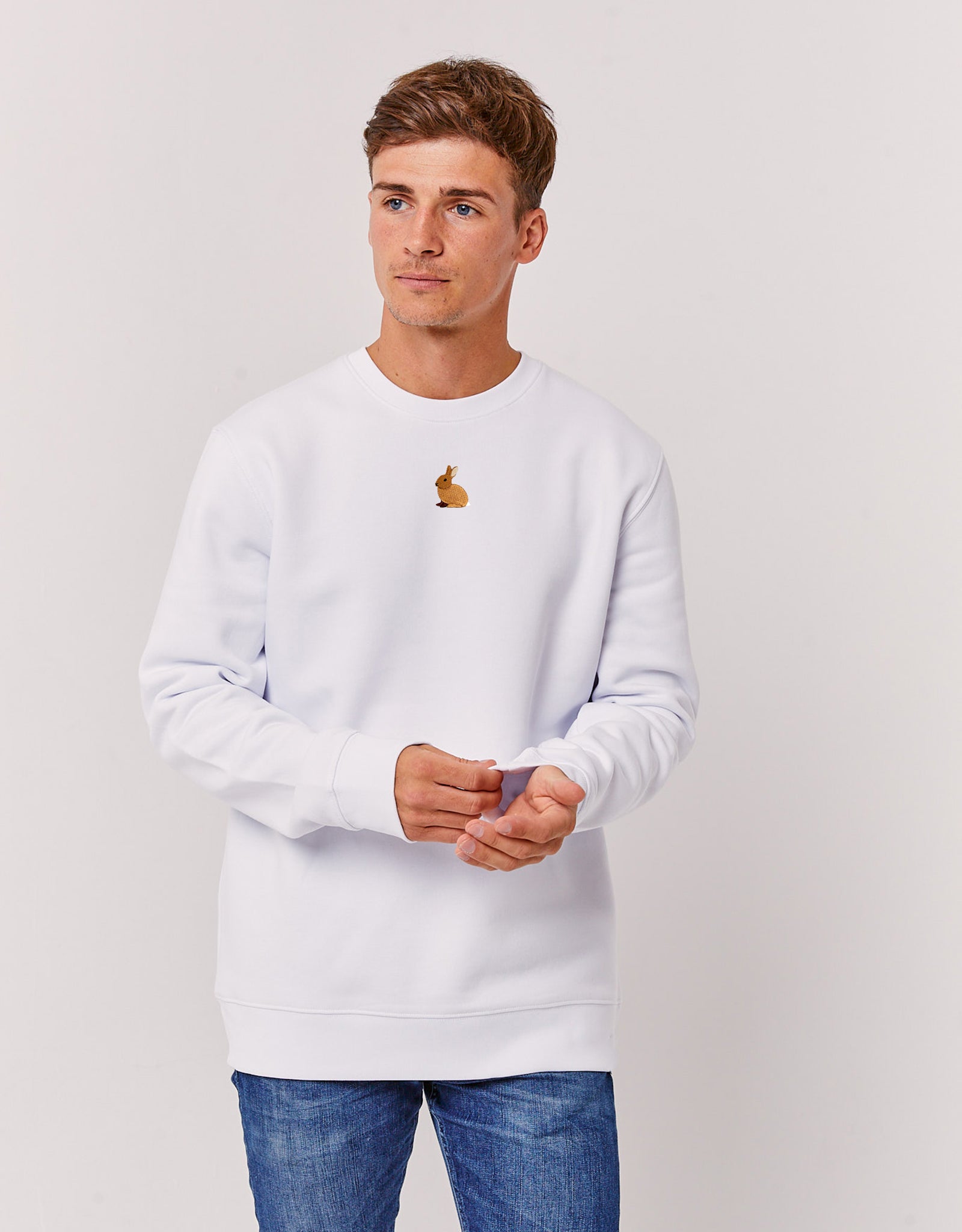 Rabbit Embroidered Unisex Sweatshirt