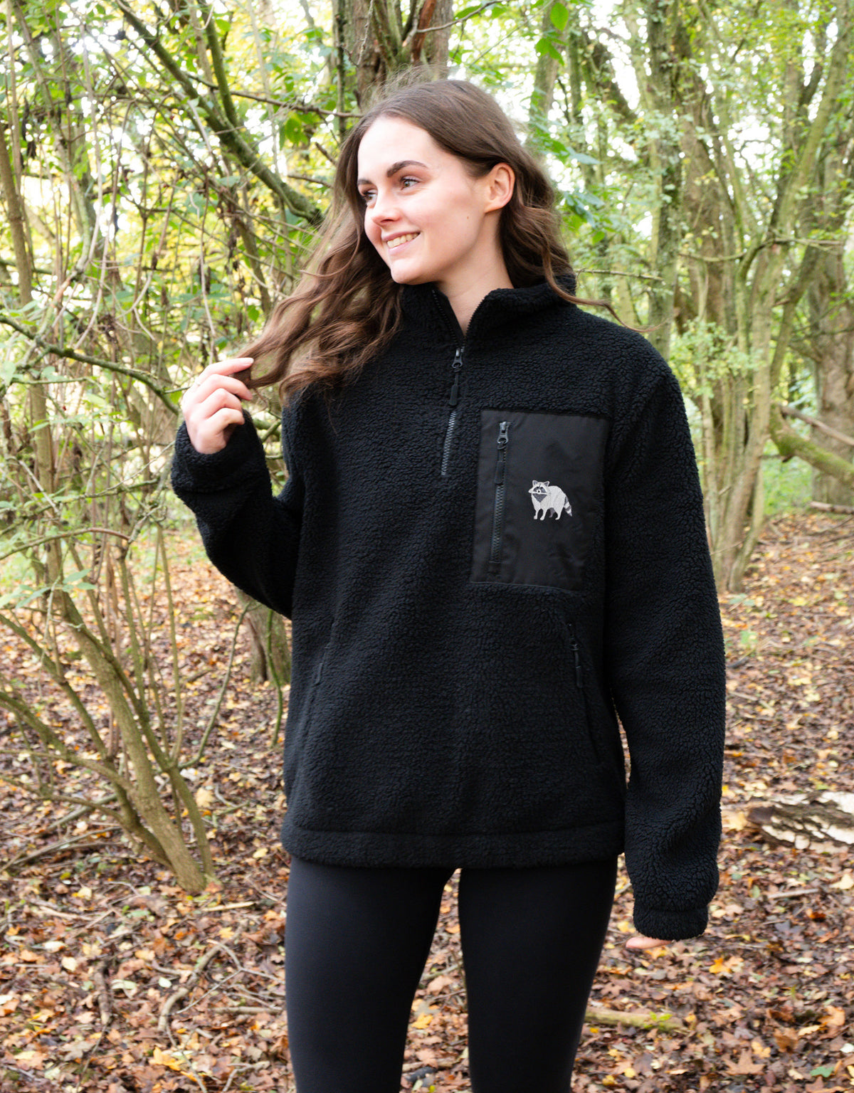 Raccoon 1/4 Zip Recycled Polyester Fleece