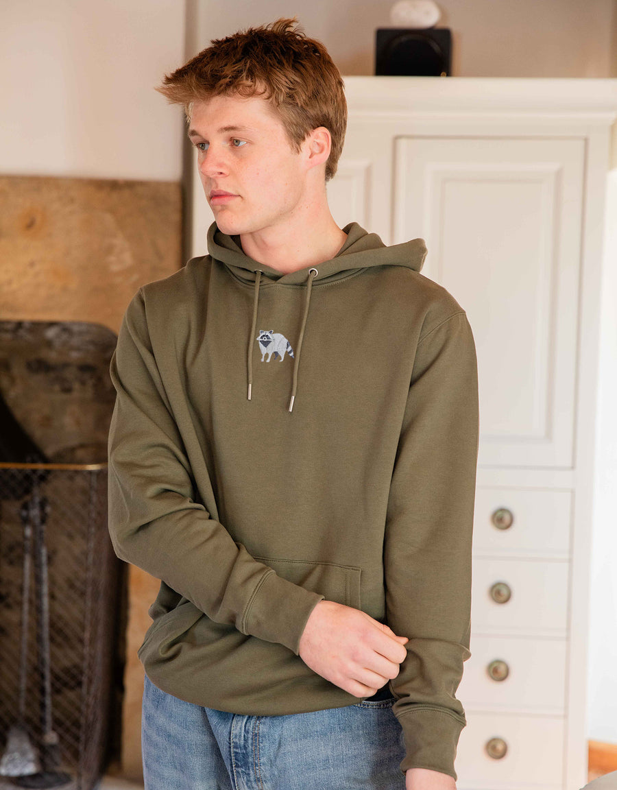 Raccoon Embroidered Unisex Hoodie