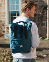 Raccoon Embroidered Fold-Top Backpack