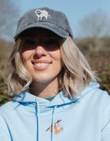 Raccoon Embroidered Vintage Cap