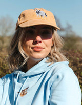 Raccoon Embroidered Vintage Cap