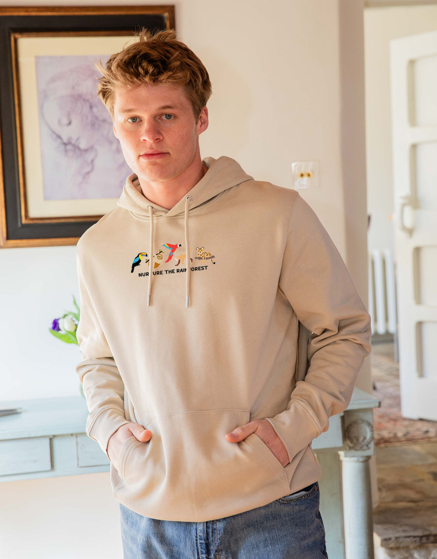 Nurture The Rainforest Embroidered Unisex Hoodie