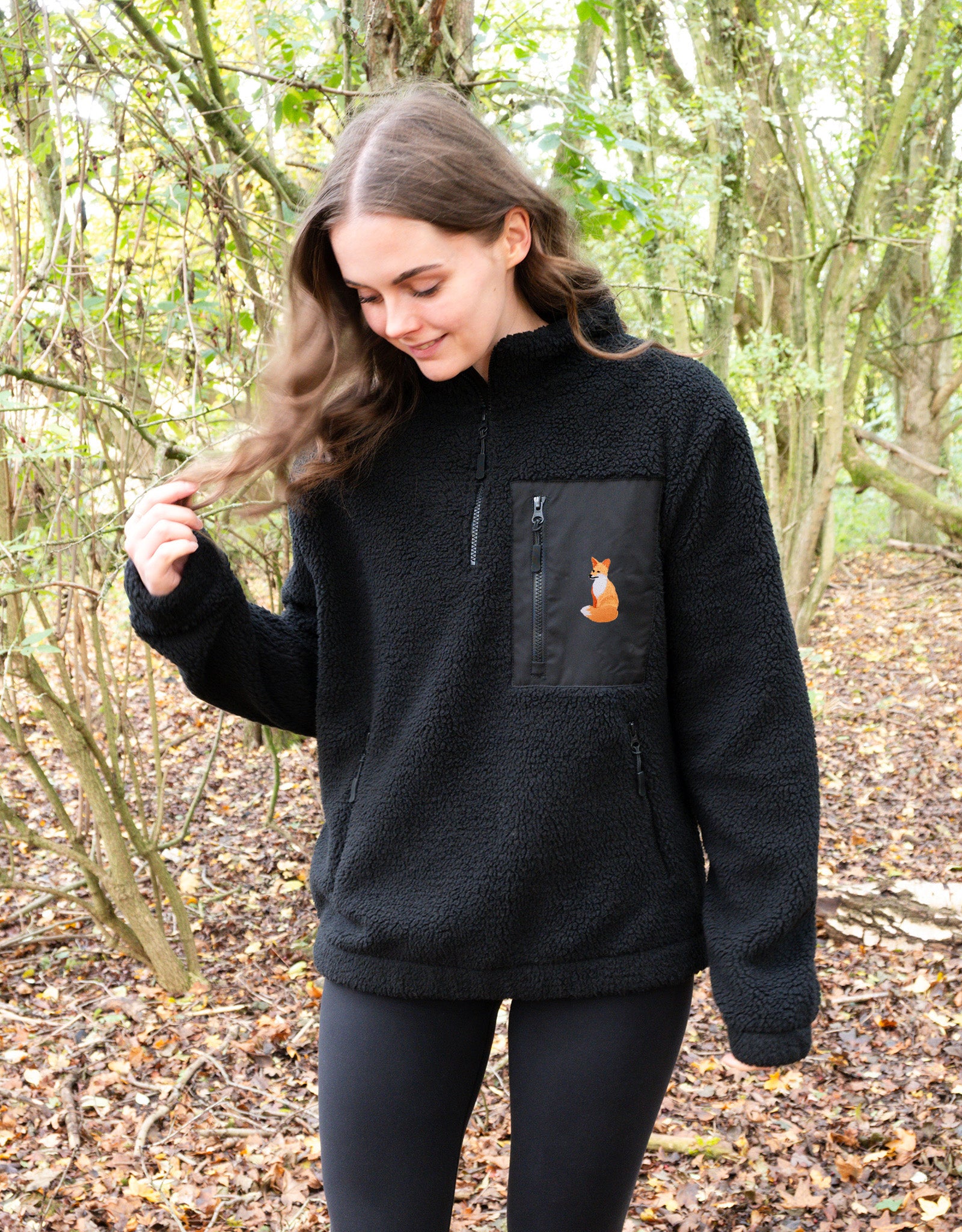 Red Fox 1/4 Zip Recycled Polyester Fleece