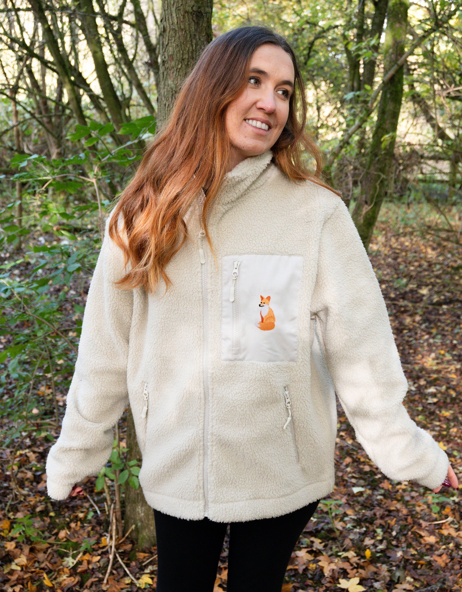 Red Fox Full Zip Recycled Polyester Fleece