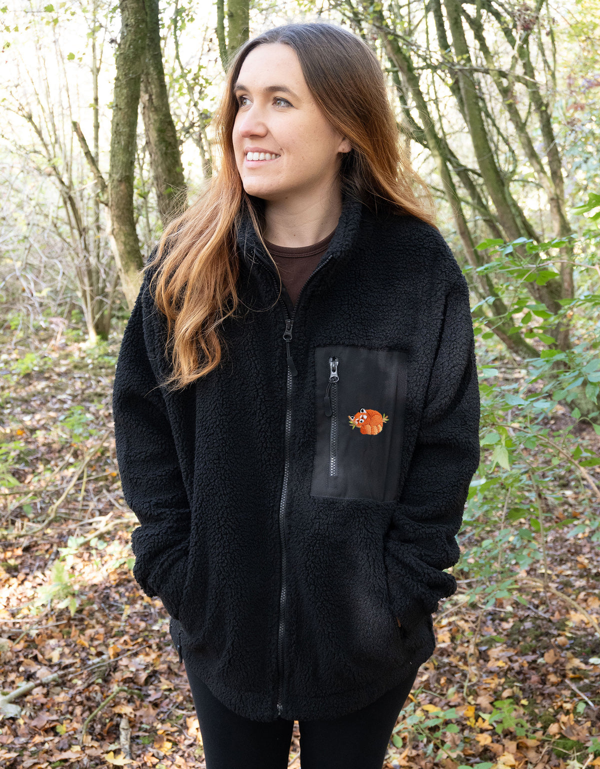 Red Panda Full Zip Recycled Polyester Fleece