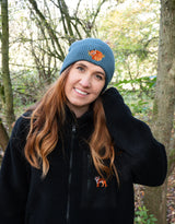 Red Panda Embroidered Beanie