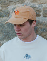 Red Panda Embroidered Vintage Cap