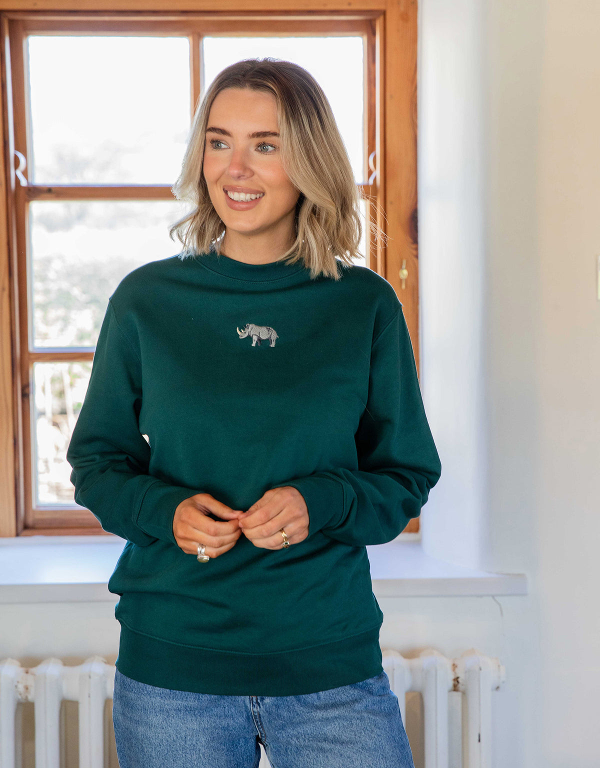Rhino Embroidered Unisex Sweatshirt