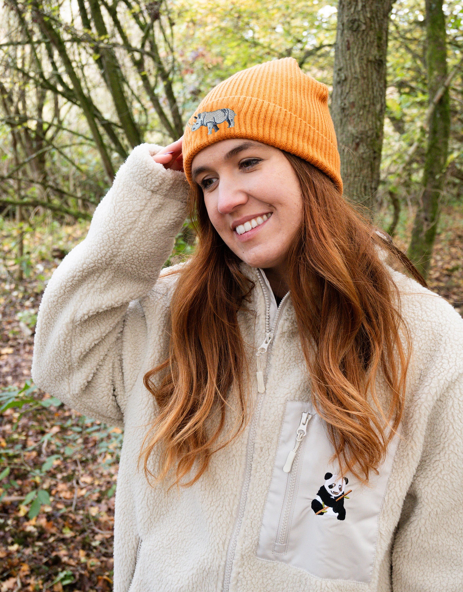 Rhino Embroidered Beanie