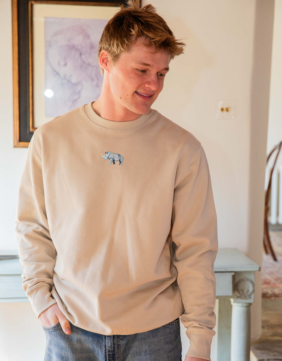 Rhino Embroidered Unisex Sweatshirt