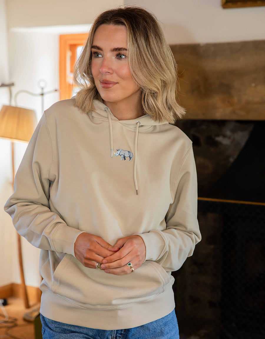 Rhino Embroidered Unisex Hoodie