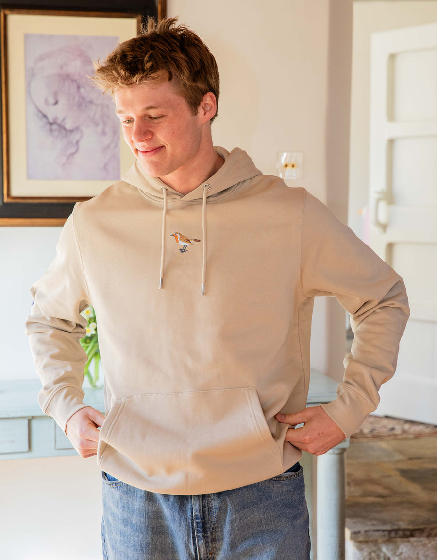 Robin Embroidered Unisex Hoodie