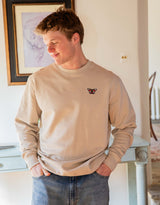 Peacock Butterfly Embroidered Unisex Sweatshirt